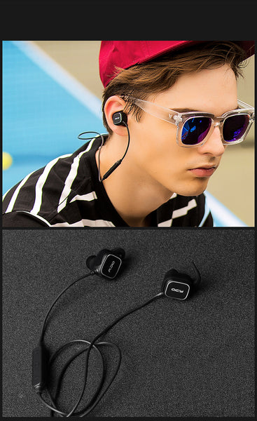 Portable Stereo Wireless Earphones Sport Bluetooth Headset with Mic