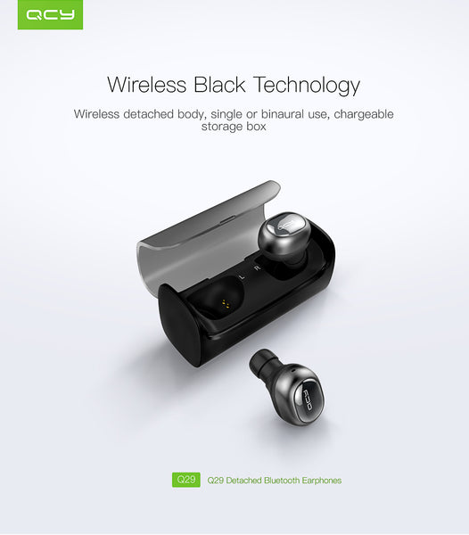 Mini Dual V4.1 Wireless Earphones Bluetooth Headphones with Charging Case