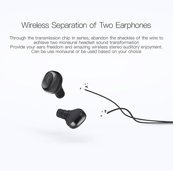 Mini Dual V4.1 Wireless Earphones Bluetooth Headphones with Charging Case