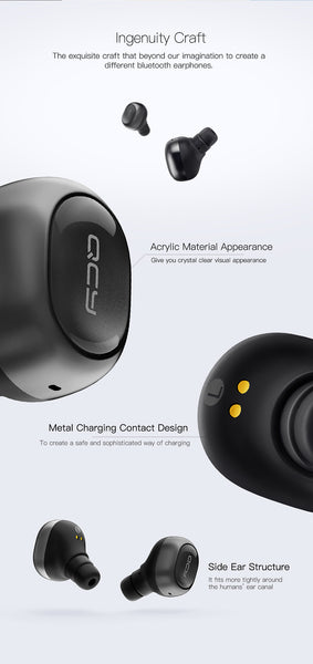 Mini Dual V4.1 Wireless Earphones Bluetooth Headphones with Charging Case