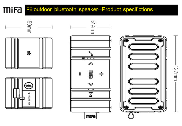 MIFA F6 NFC Bluetooth Speaker