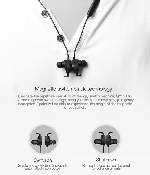 Magnet Switch Wireless Bluetooth Earphones