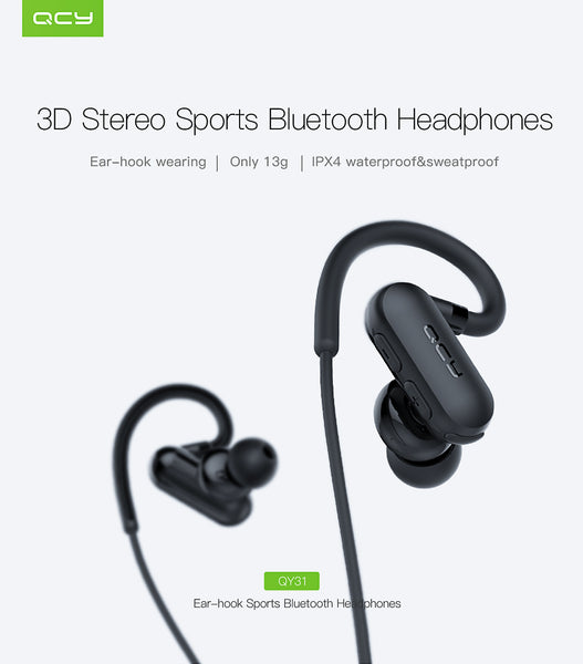 Waterproof headphones wireless sports bluetooth V4.1 headset