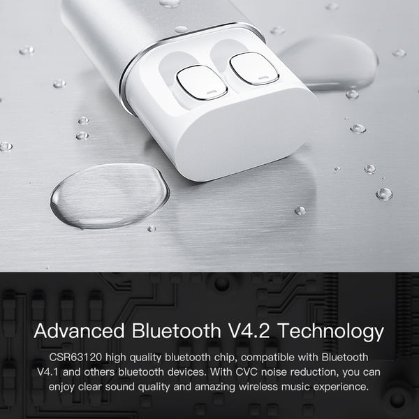 Bluetooth Earphones Built-in Mic Wireless Headsets Touch Control