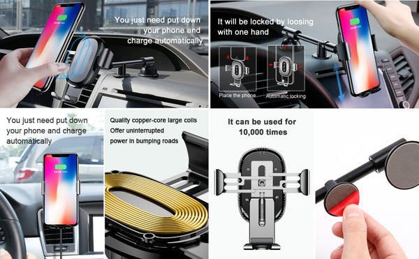 Baseus Mount Holder Fast Wireless Charging for Car