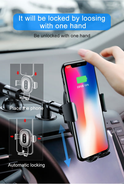 Baseus Mount Holder Fast Wireless Charging for Car