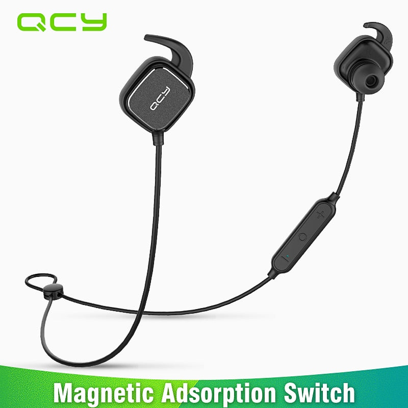 QY12 magnetic switch sports headphones wireless Bluetooth earphones