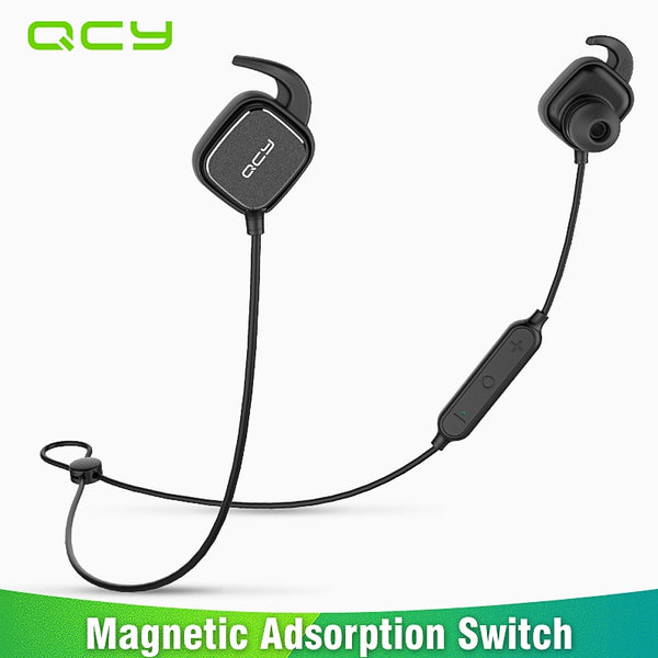 QY12 magnetic switch sports headphones wireless Bluetooth earphones