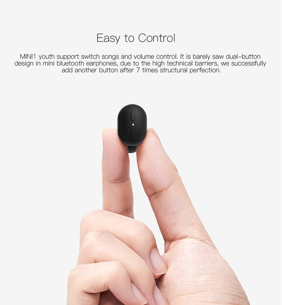 QCY MINI1 Youth Bluetooth Earphone Magnet USB Charger