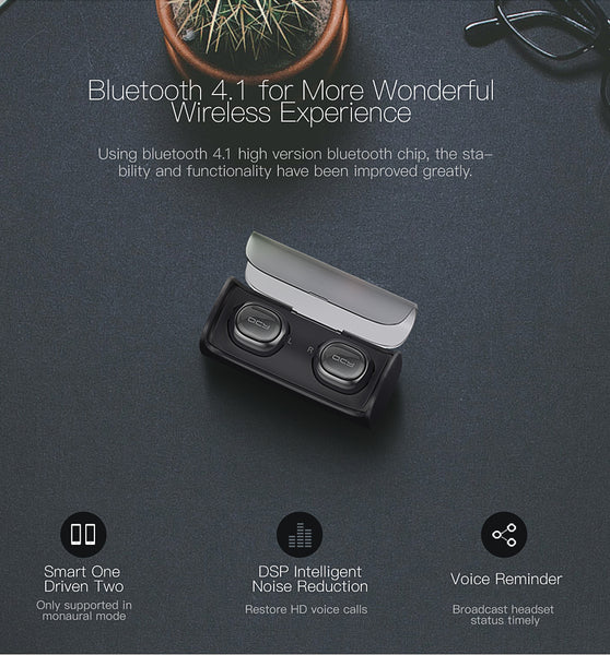 Q29 Bluetooth Headphones Mini TWS V4.2 Wireless Earphones