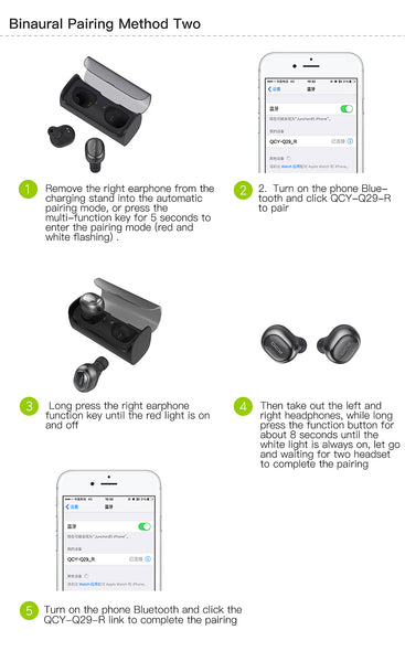 Q29 Bluetooth Headphones Mini TWS V4.2 Wireless Earphones