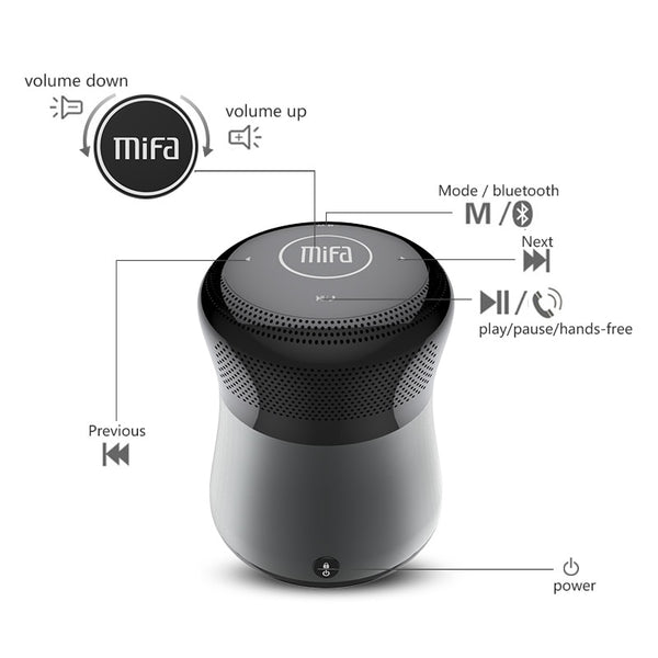 Mifa A3 Bluetooth speakers Touch Control Wireless Portable Speaker