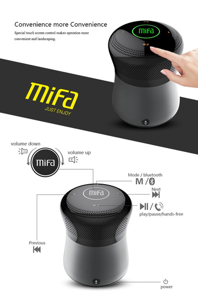 Mifa A3 Bluetooth speakers Touch Control Wireless Portable Speaker