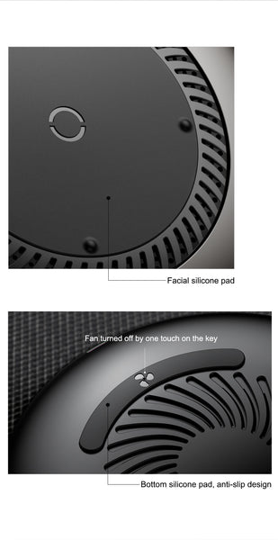 Fast Wireless Charging Pad With Silent Fan