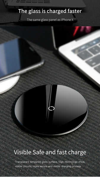 Transparent Glass Wireless Charging Pad