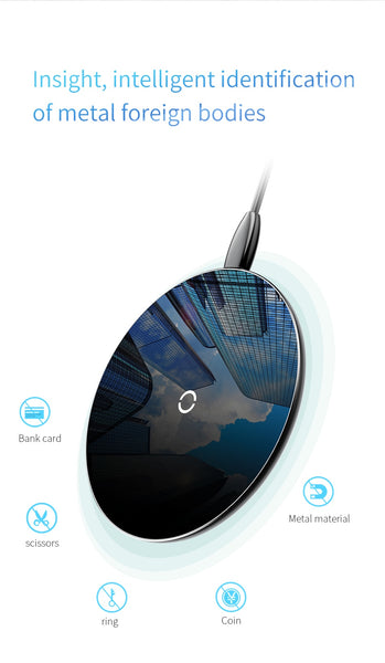 Transparent Glass Wireless Charging Pad