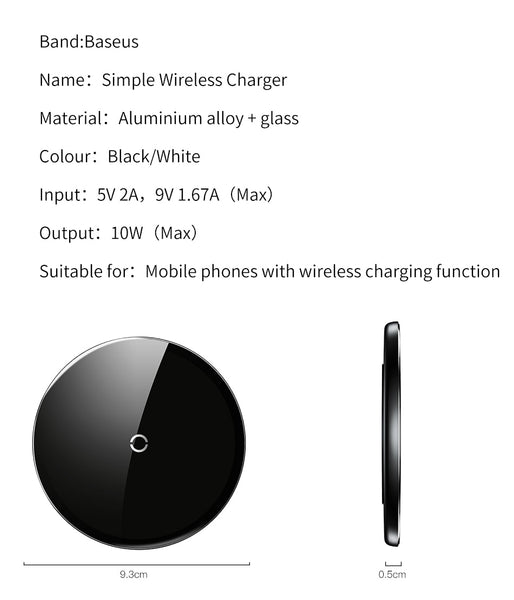 Transparent Glass Wireless Charging Pad