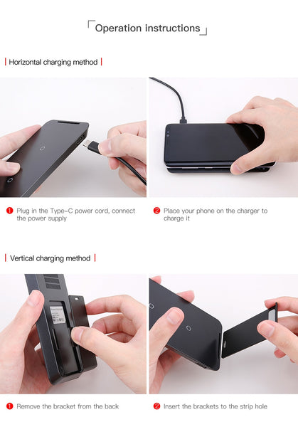 Fast Qi Wireless Safe Charging Desktop Charging Stand