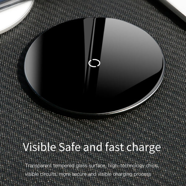 Transparent Glass Wireless Charging Pad