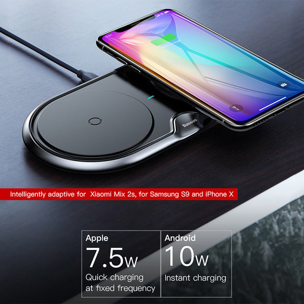 Dual Seat Qi Wireless Charger