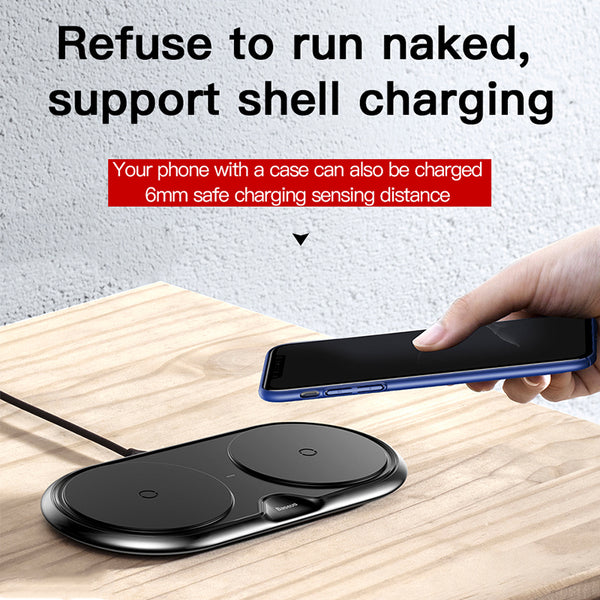 Dual Seat Qi Wireless Charger