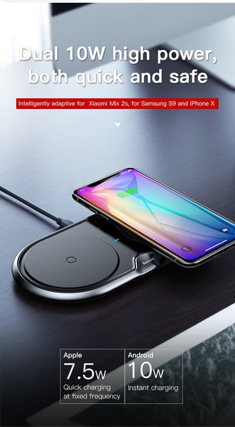 Dual Seat Qi Wireless Charger