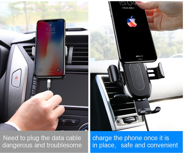 Fast Wireless Car Charger and Charging Mount Holder