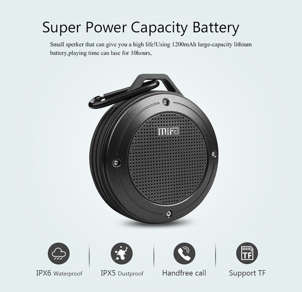 F10 Outdoor Wireless Bluetooth 4.0 Stereo Speaker