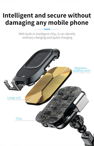 Baseus Qi Fast  Car Wireless Charger