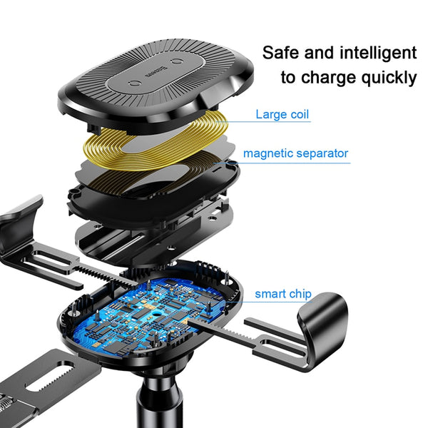 Baseus Mount Holder Fast Wireless Charging for Car