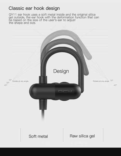 QCY QY11 sports noise cancelling earphone wireless headset