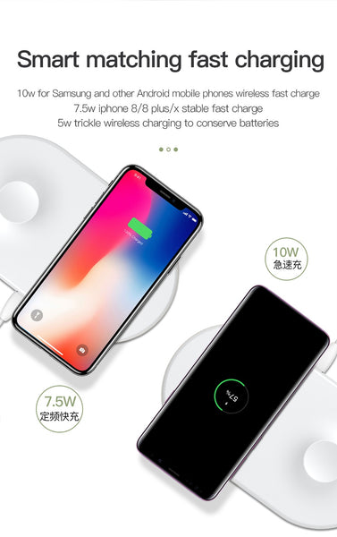 Baseus 2 in 1 Wireless Charger, Charging Pad