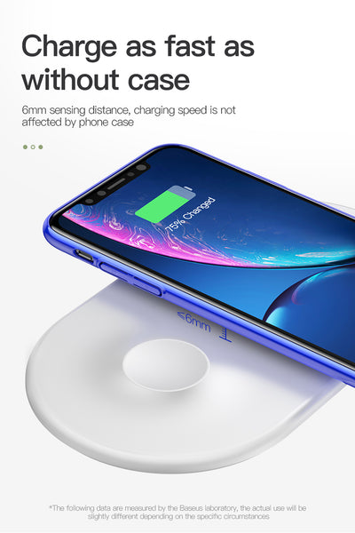 Baseus 2 in 1 Wireless Charger, Charging Pad