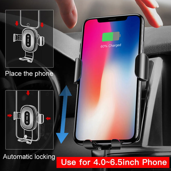 Fast Wireless Car Charger and Charging Mount Holder