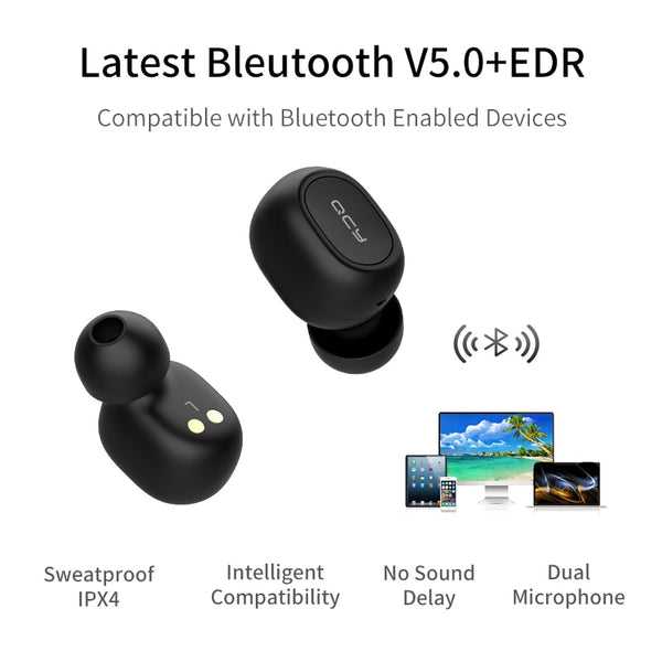 Mini Dual V5.0 Wireless Earphones Bluetooth Earphones 3D Stereo Sound Earbuds