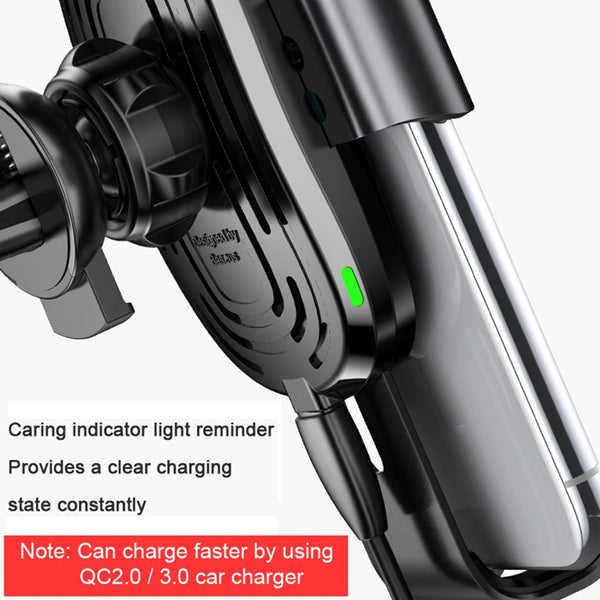 Fast Wireless Car Charger and Charging Mount Holder