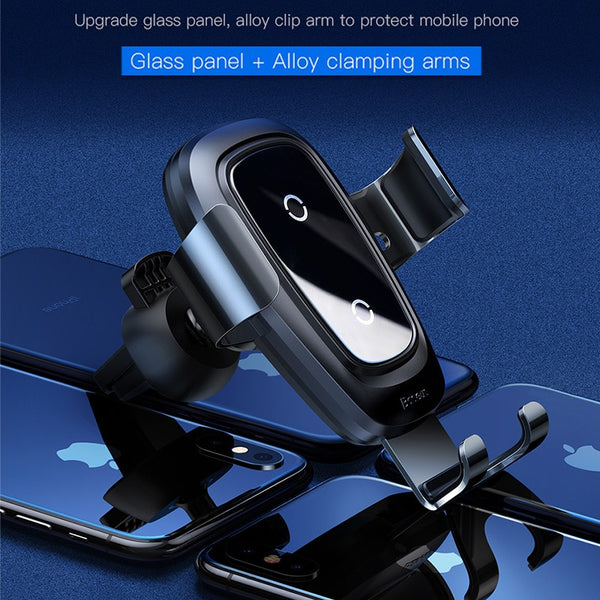 Wireless Car Charger , Air Vent Mount Gravity Car Holder